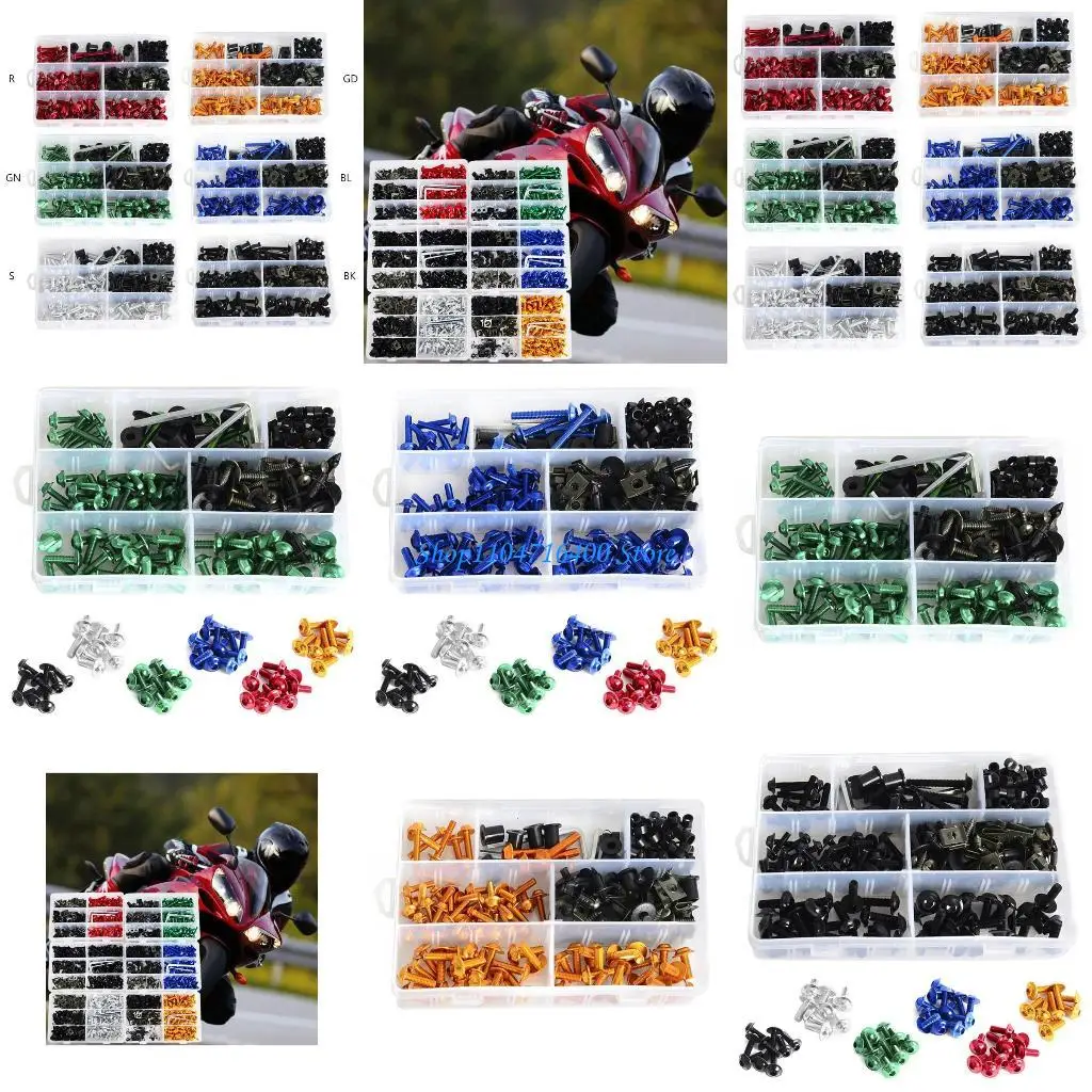

y1gd Universal Fairing Bolts Fairing Bolts Bodywork Screws Nut Fastener Clips Screw Durable Stylish Motorcycle Accessories