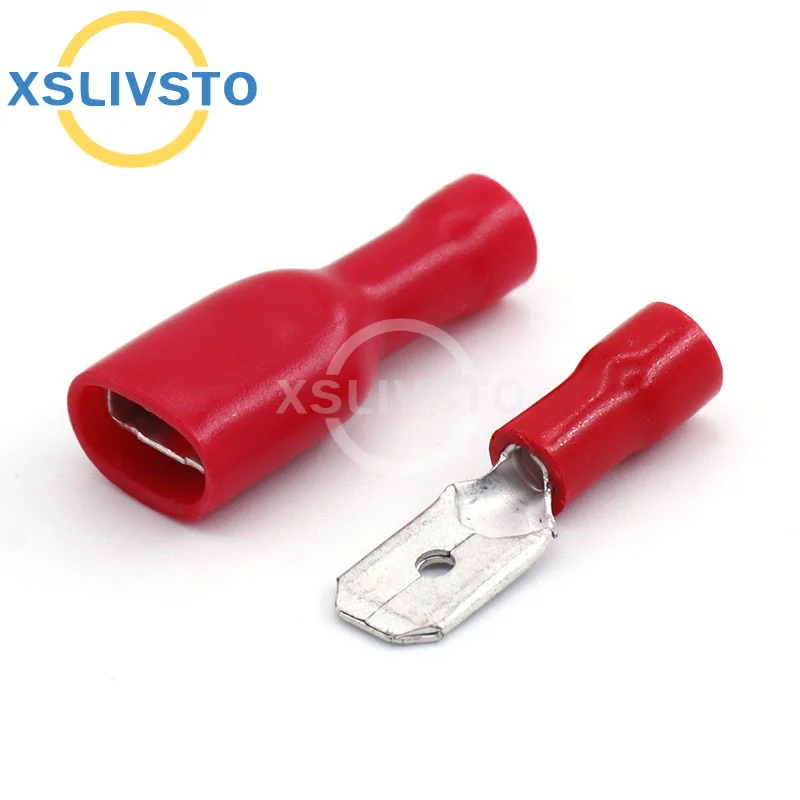 Wire Connector Kit Male Female Insulated Electrical Crimp Wiring Cable Plug Electrical Wire Crimp Spade Butt Ring