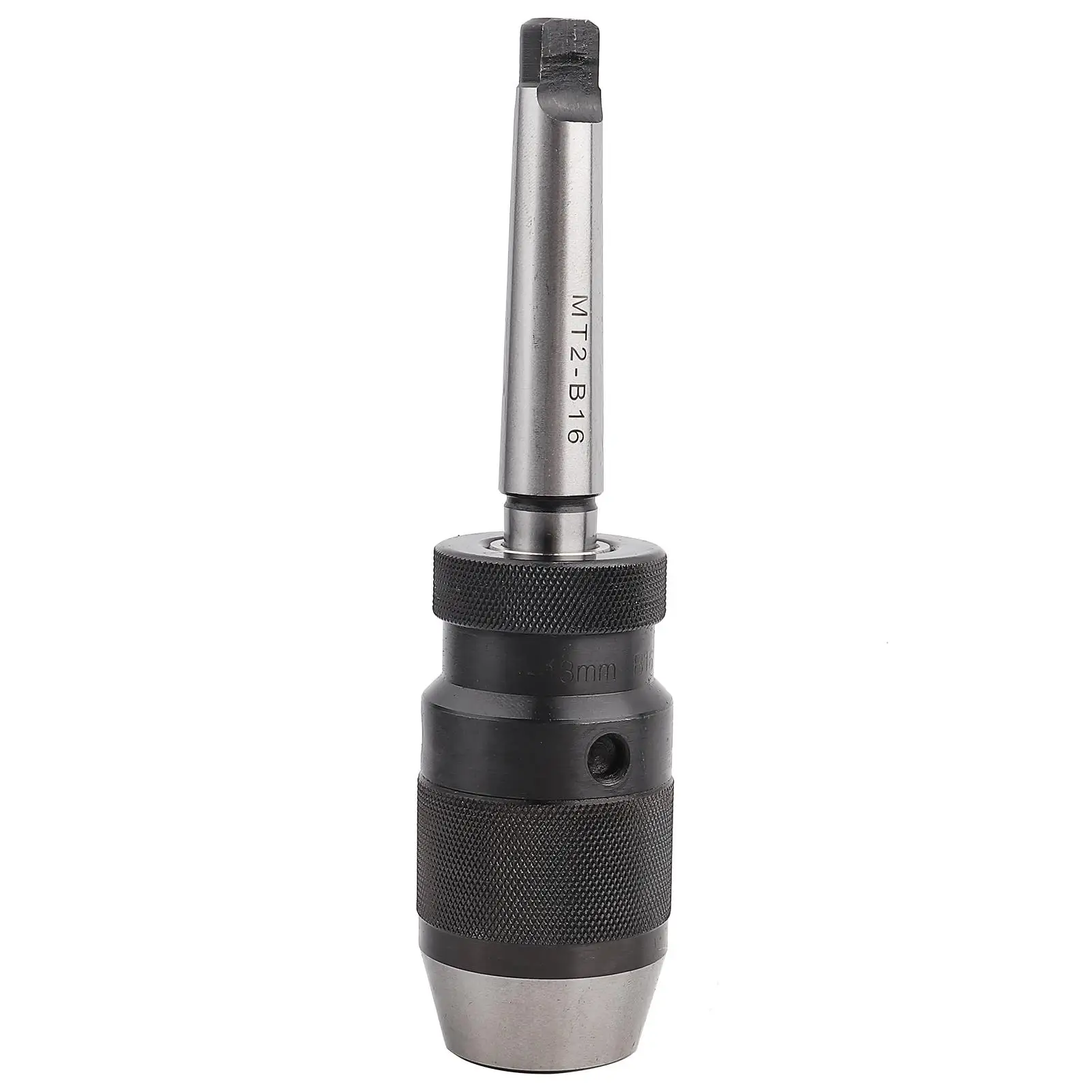 

1-13mm Keyless Steel Drill Chuck & MT2-B16 Arbor – Self-Tightening 1/2 Lathe Drill Bit Holder