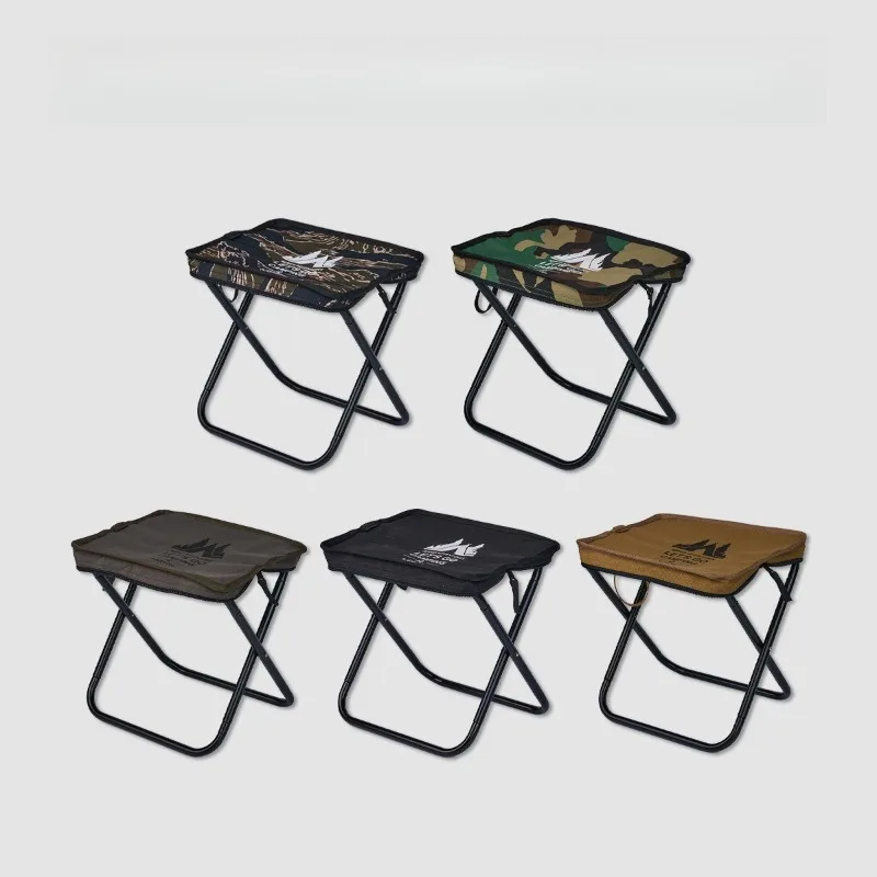 

Outdoor Camping Pocket Mat Folding Chair Seat Stool Sketching Chair Reinforced Fabric Load Bearing Chair Fishing Chair