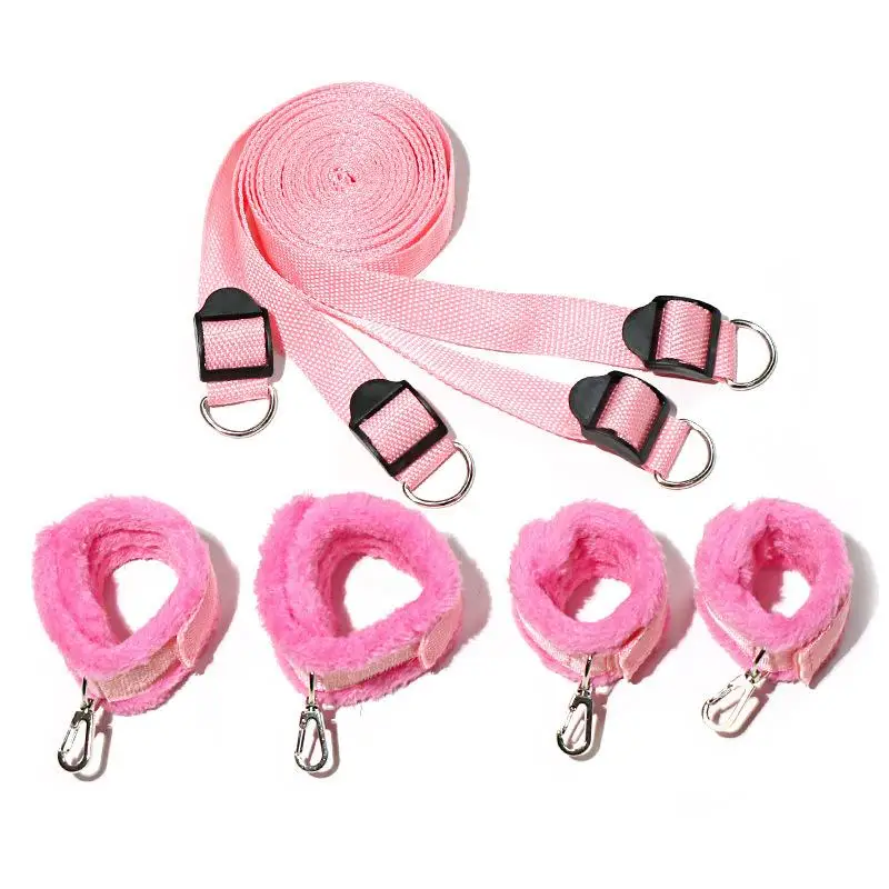 Bdsm Fetish Slave Sex Swing Couples Bed Wrist And Ankle Cuff Bondage Women Adjustable SM Handcuffs Adult Games Erotic Sex Toys