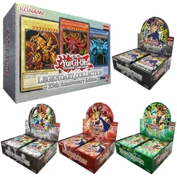 Yu-Gi-Oh! Collezione di carte Blue Eyes Dark Magician Exodia Obelisk Slifer Ra Yugioh periferiche Fun Package Collection carte da gioco