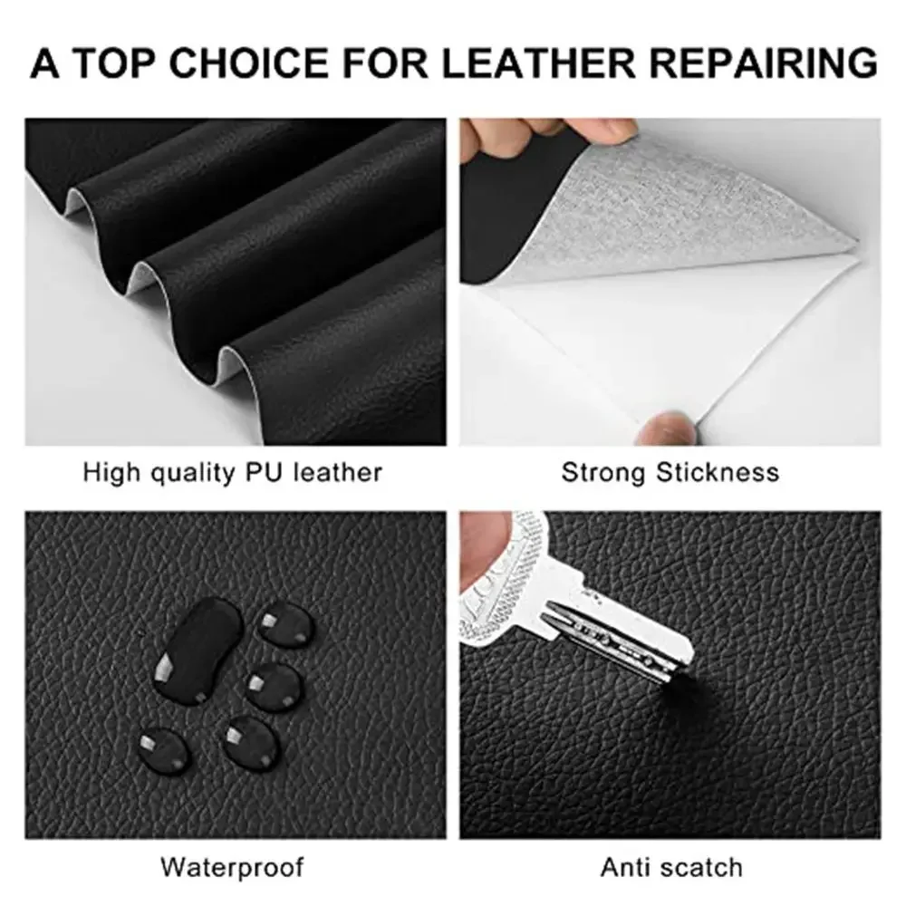 50cmx138cm Self Adhesive Leather Repair Kit Patch for Sofa Car Seat Fix Pvc Leather Patch Ultra Thin DIY Crop Refurbishing Kit images - 6