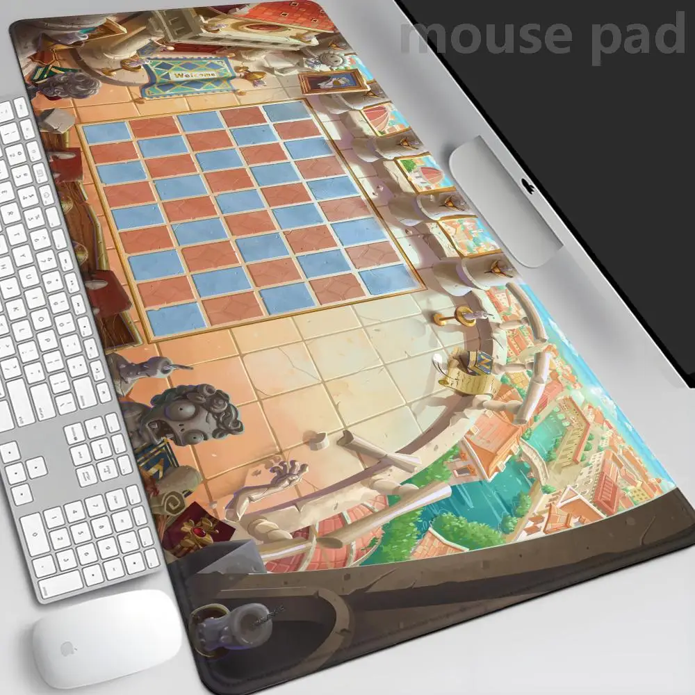 

XXL Keyboard Desk Mat PLANTS VS ZOMBIE PVZ MAPS Mouse Pad 90x40cm tapis de souris PC teclado mecânico Deskpad Laptop Accessories