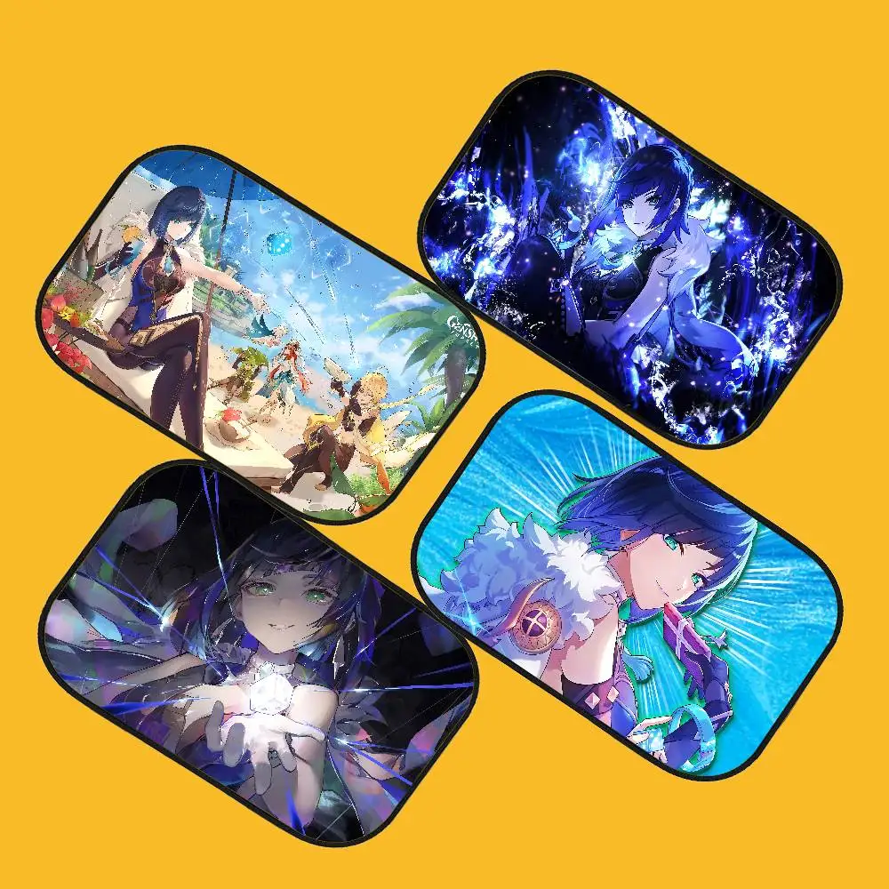 

G-Genshin Impact Y-Yelan Car Sunshade Window Self-priming Heat Insulation Inside Electrostatic Adsorption Side Curtain Privacy