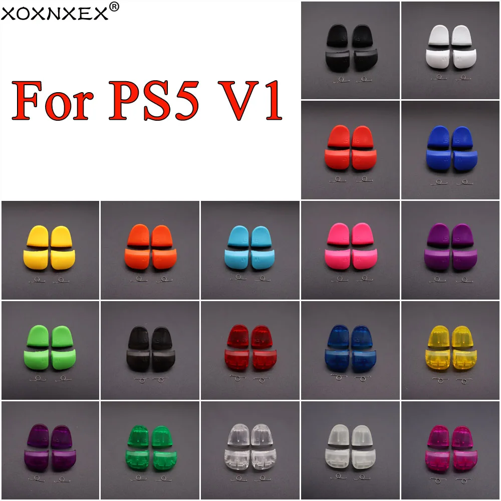 Juego de botones y resortes para PS5 V1.0, accesorios de repuesto para mando de BDM-010, L1, R1, L2, R2