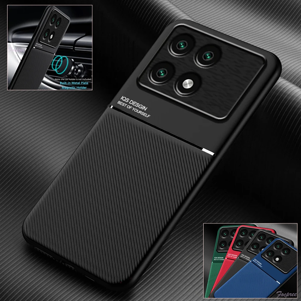 

Car Holder Magnetic Case For POCO X6 F5 X3 X5 Pro 5G M5 X4 F4 GT Shockproof Cover For POCO M4 M3 X4 Pro X3 GT NFC M4 5G F2 Pro