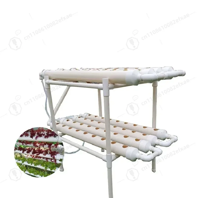 NFT Channel Hydroponics System, 2 Layer, 72 Holes, Vegetable Planter, Aerobic Smart Gardening Equipment, High Quality