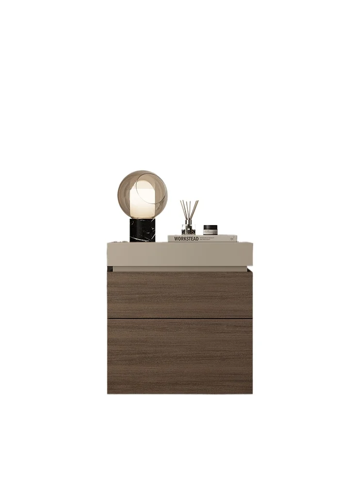 bedside table household bedroom 2025 explosion solid wood multi-functional hidden compartment with hidden high-end locker