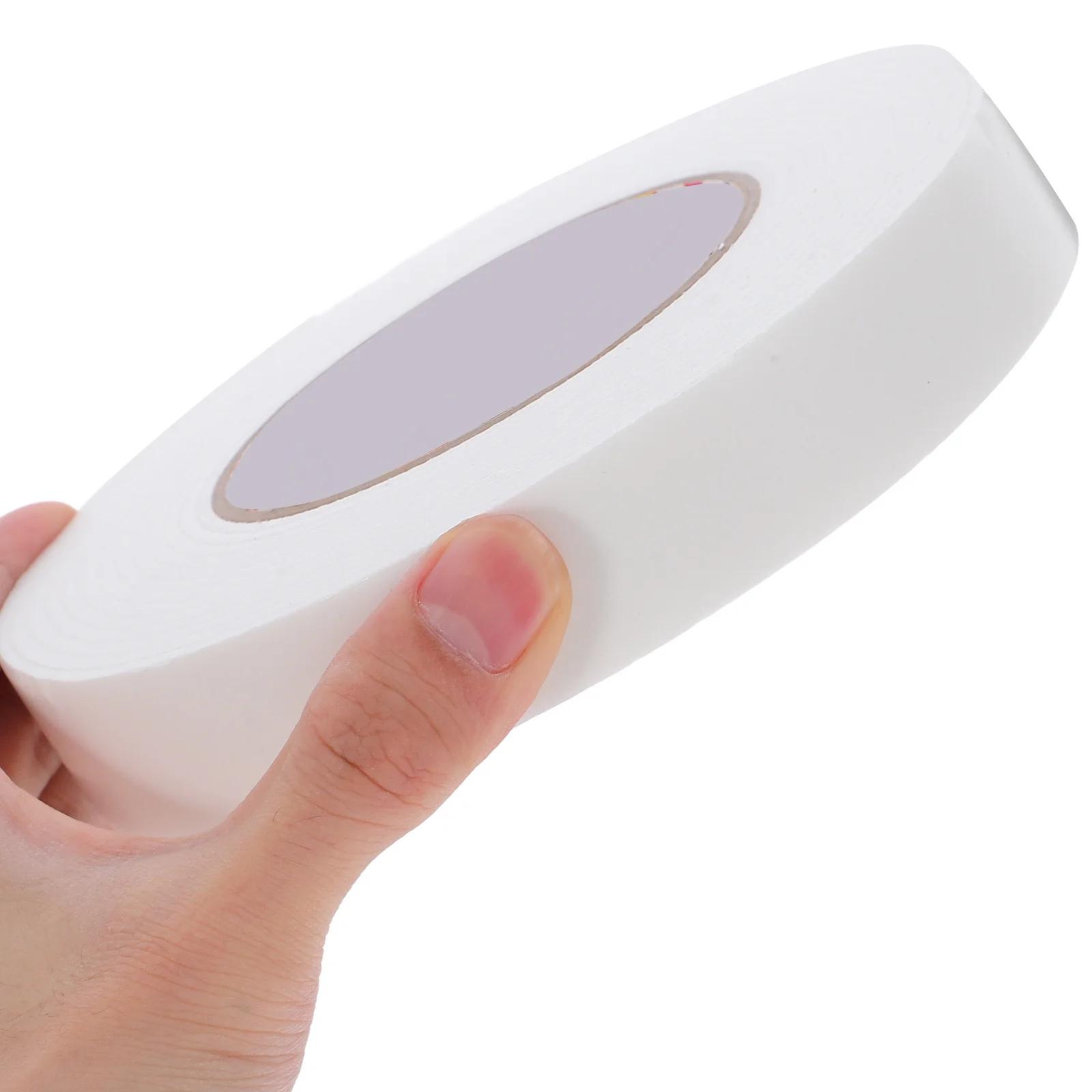 شريط رغوي مزدوج الجوانب 1 لفة بيضاء من البولي ايثيلين عالية الكثافة لاصق قوي مقاوم للماء مقاوم للحرارة للمنزل والمكتب DIY تركيب على الحائط