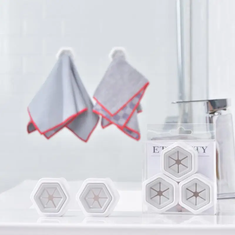 Creative Towel Storage Buckle Home Storage Kitchen Accessories For Kitchen Towel Plug Holder Waterproof Tool Punch Free