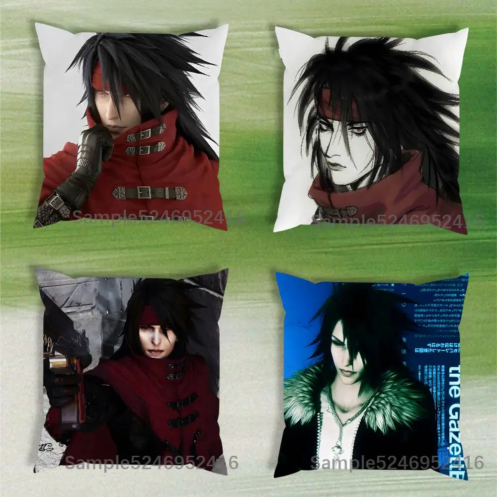 V-Vincent Valentine Final Fantasy Cushion Cover Pillow Cover Decor Pillowcase Printed Cushion Case For Couch