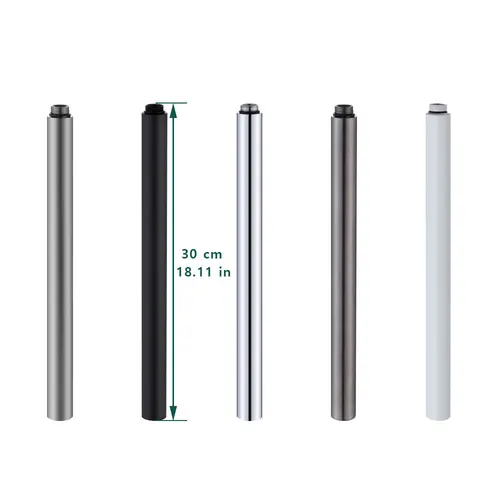 Extensor de ducha de acero inoxidable SUS 304, de 30cm Barra de ducha, gris/Blanco/Negro/plata/gris mate Accesorios para el sistema de ducha del baño