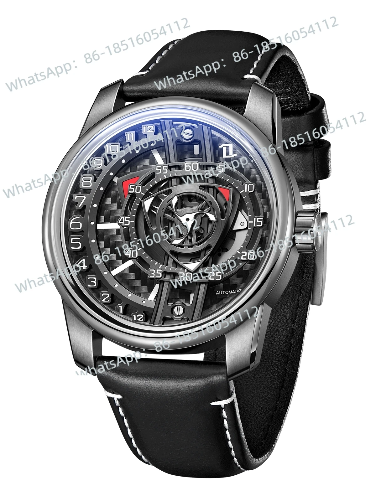 

2026-original patented rotary engine mechanical watch retrograde personalized automatic mechanical watch-42mm