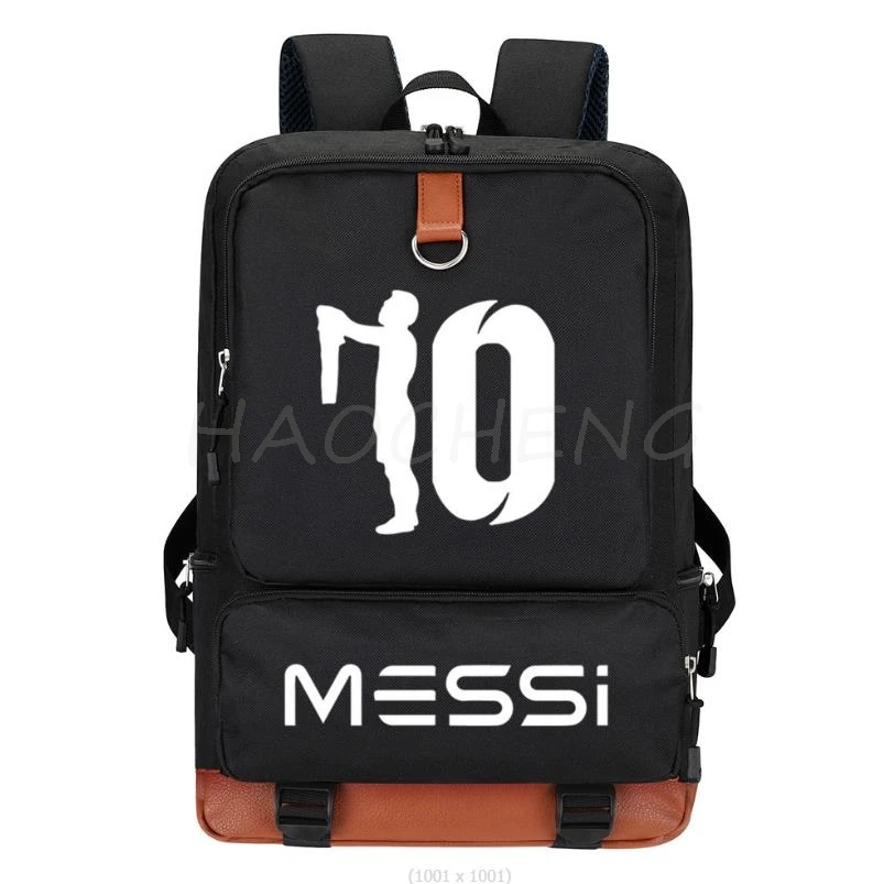 Moda Messi plecak 3 szt. Chłopięce dziewczęce torby szkolne dla nastoletnich prostych wiele kieszeni fajnych kobiet mężczyzn Harajuku Mochilas