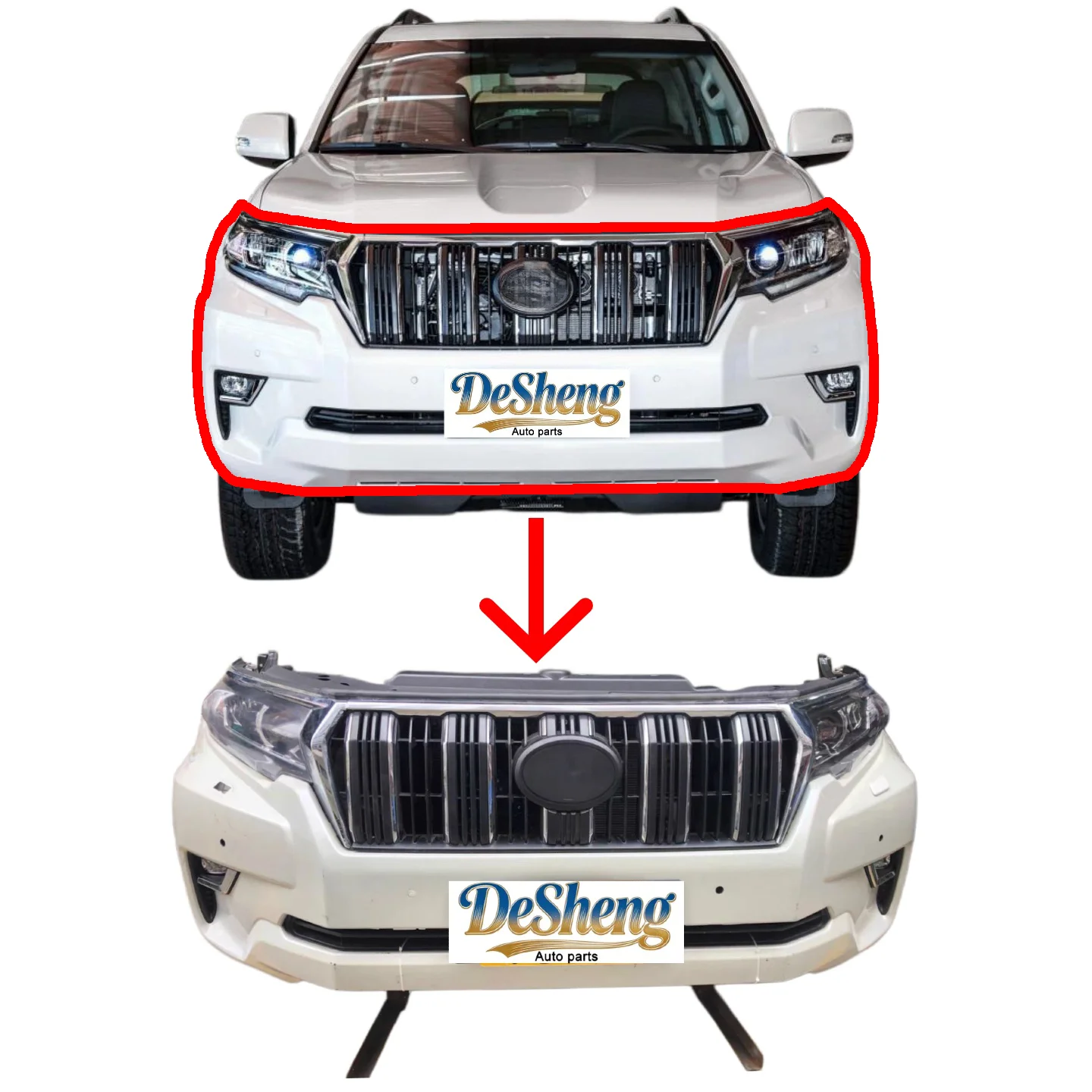

Factory Direct Sales for : Front Bumper, Headlights, Grille, Radiator, and Louvers-Worry-Free After-Sales Service
