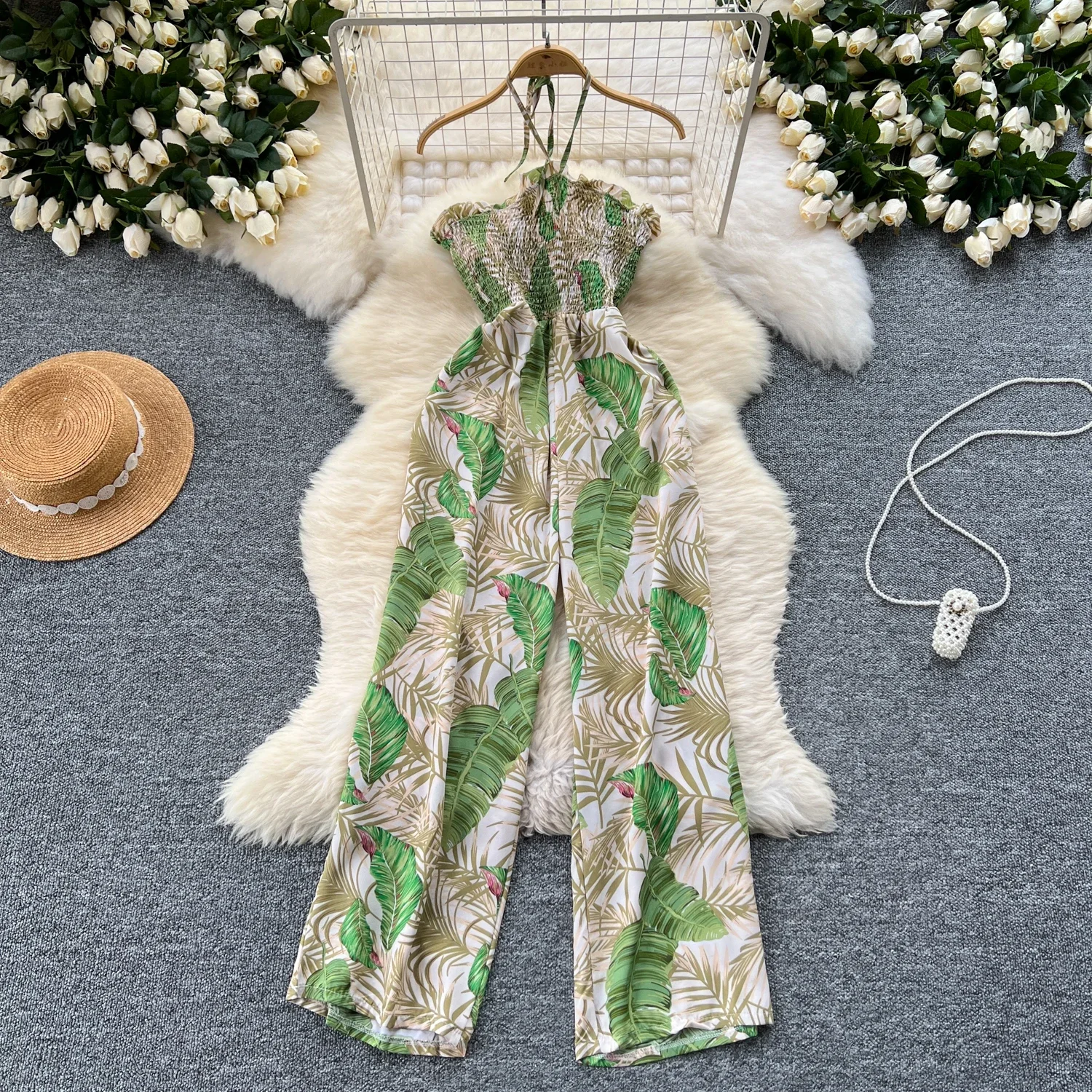 a green