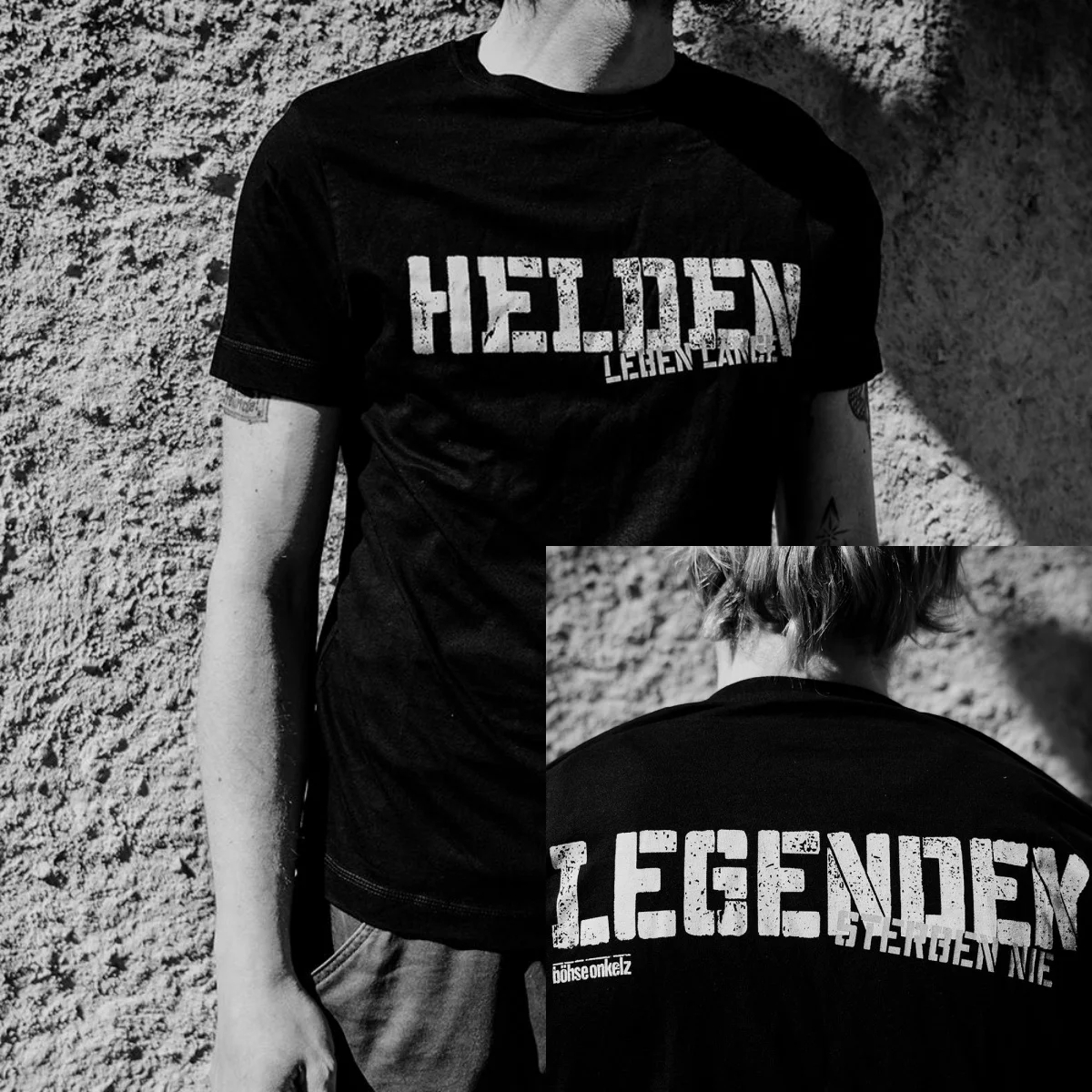 Helden De Tioz Böhse Onkelz Band T-Shirt Baumwolle Grafik-T-Shirt Männer Frauen Sommer Streetwear