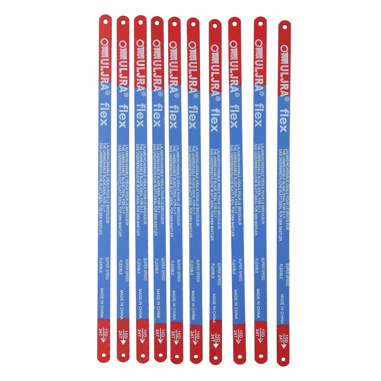 10pcs  Hacksaw Blades 300mm Hand Saw Blades Set 14T 18T 24T Bi-Metal Hacksaw Blades For Meat/Wood/Woodworking Cutting Tools