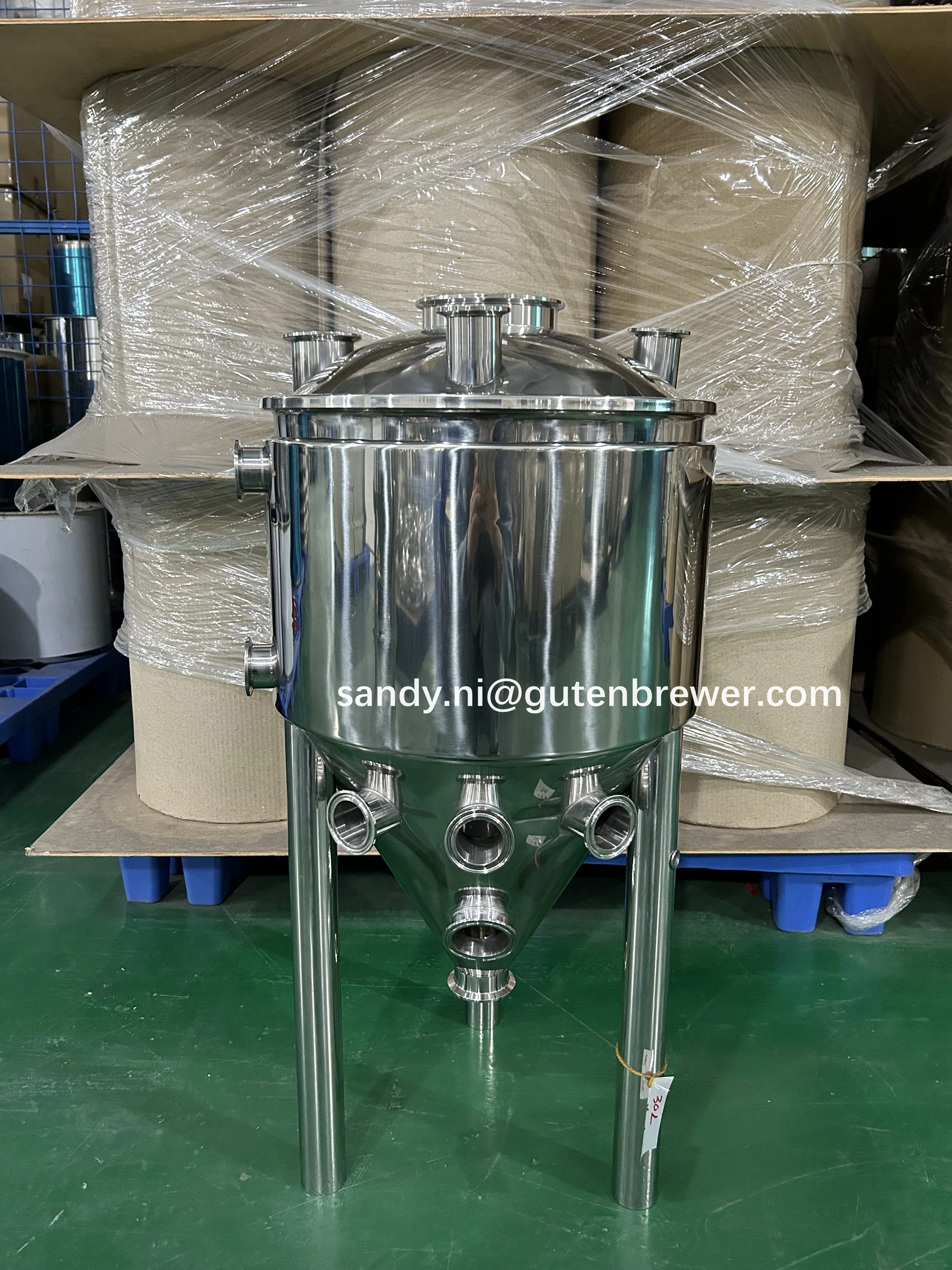 GUTEN 105L Conical Fermenter Beer Brewery Equipment Pressurized Fermenter Ferment Beer Tank Brewing Beer Equipment