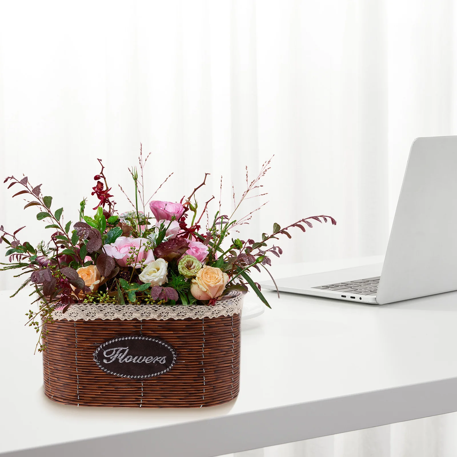 

Hand Planter For Indoor Plants Decorative Flower Pot Storage Home Woven Planting Basket Garden Woven Plant Basket