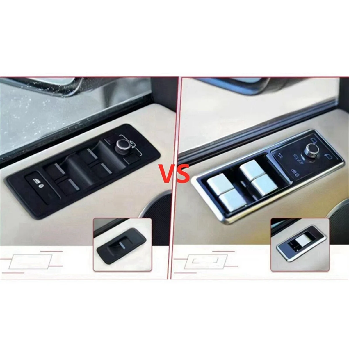 Car Window Lift Switch LCD Button for Land Rover