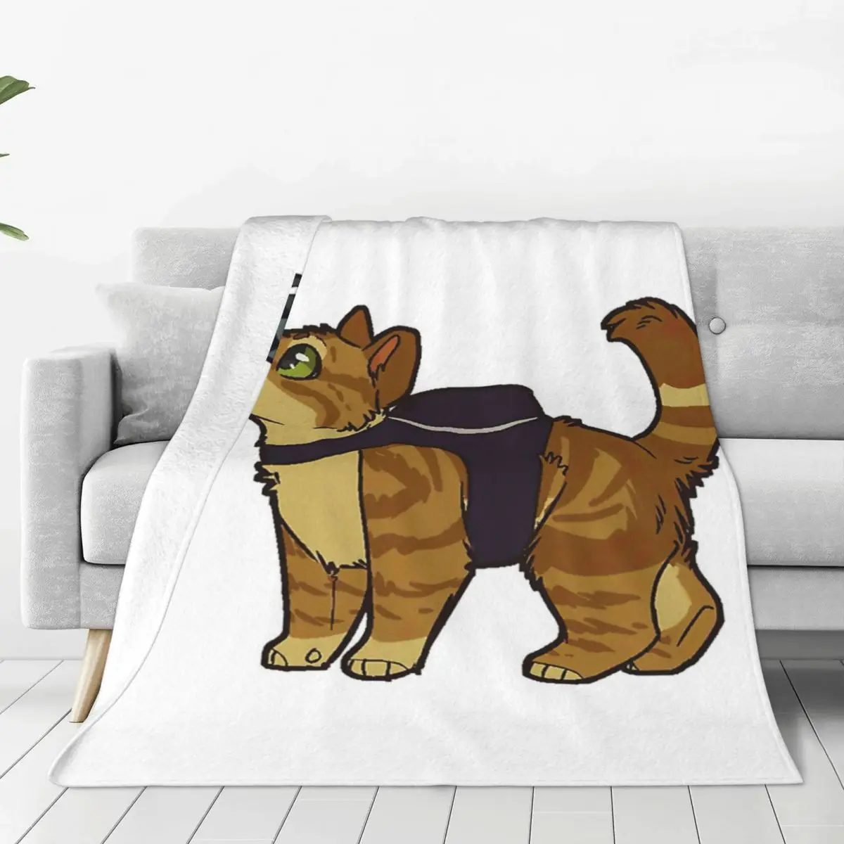 Stray Cat Funny Four Seasons Universal Blanket Air-Conditioned Room Can Be Laid Mother's Day Gift