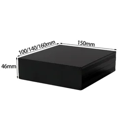 Aluminum Enclosure 150*46*100/140/160mm Waterproof  Split Box Silver/Black Type Case Electronic Box DIY Power Housing Instrument