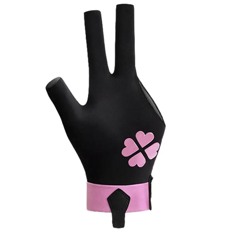 Pool Gloves Billiards Billiard Gloves Three-Finger Cue Sport Gloves Anti-Slip Grip Breathable Billiard Shooter Gloves Pool