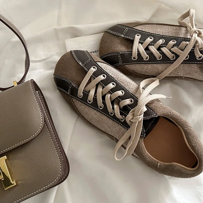 

New Women's Shoes Fashion Retro Moral Training Shoes for Woman Exquisite Lace Sports Casual Shoe Designer Shoes Zapatos De Mujer
