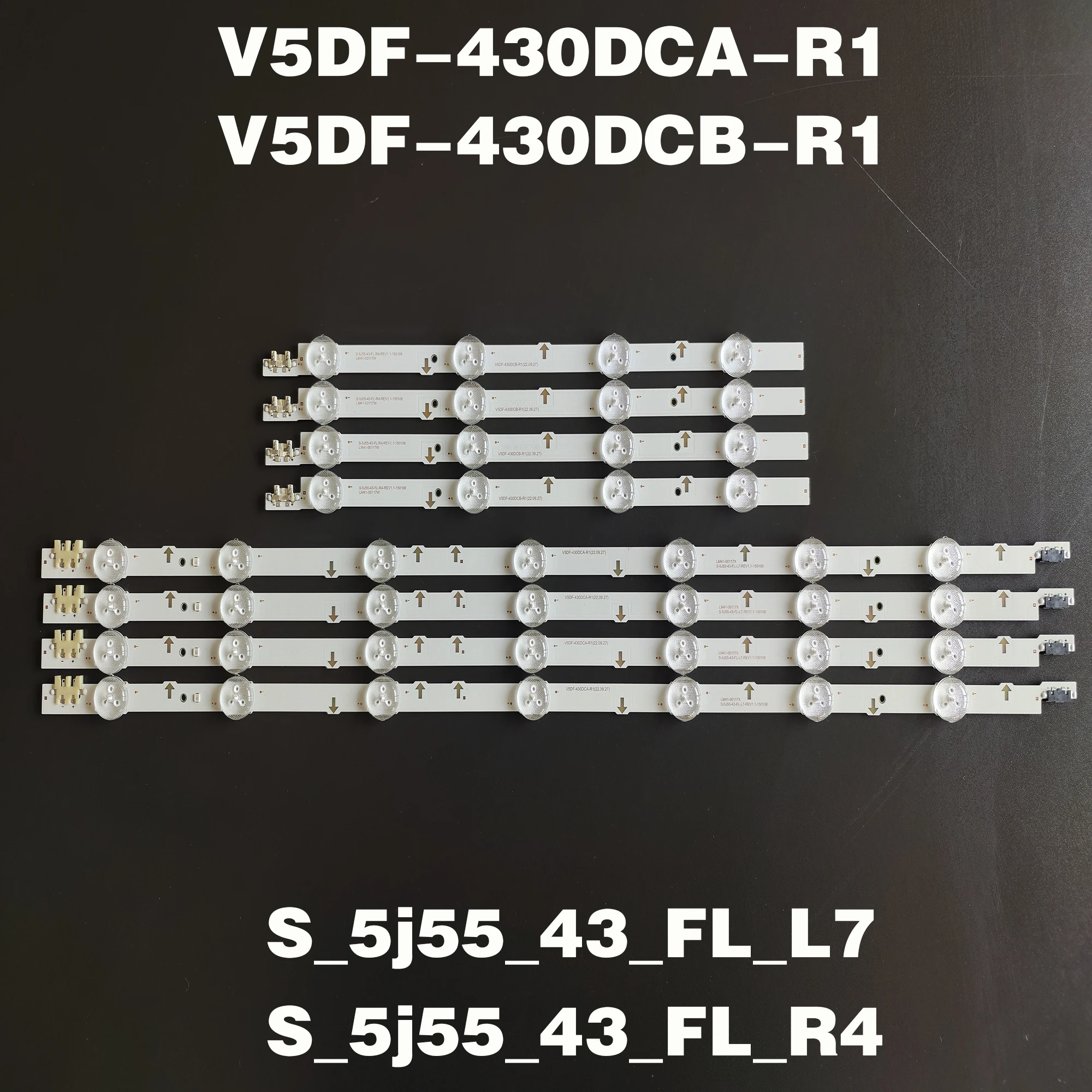 LED Backlight strip for S amsung UE43J5500AK UE43J5600 UE43J5550 ue43j5502 S_5j55_43_FL_L7 LM41-00117X 00117W BN96-36336A 36337A