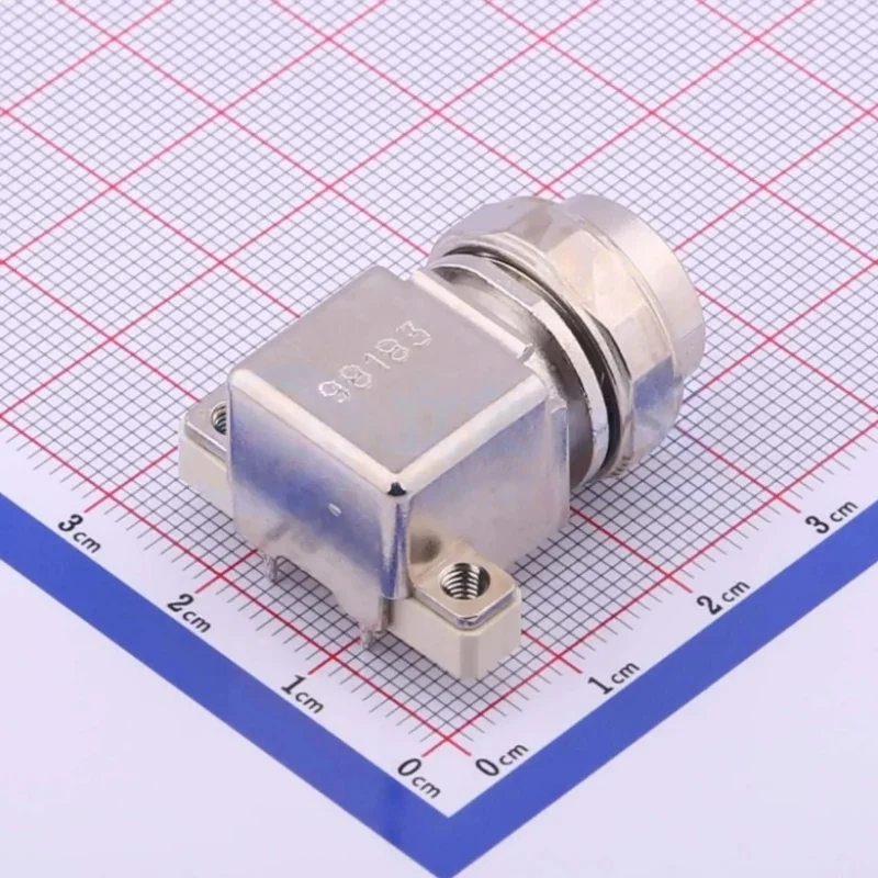 Harting M12 Circular Cable Connector 21033814412 Panel Through-Hole Pcb Right-Angle D-Type Coded Connector