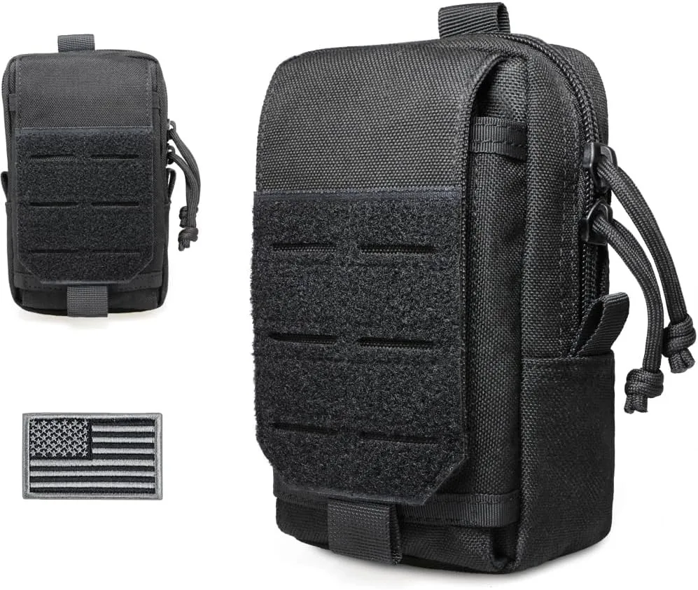 Tactical EDC Pouch with Molle System Utility Admin Pouch for Small Tools And Phone - Multi-Functional Organizer