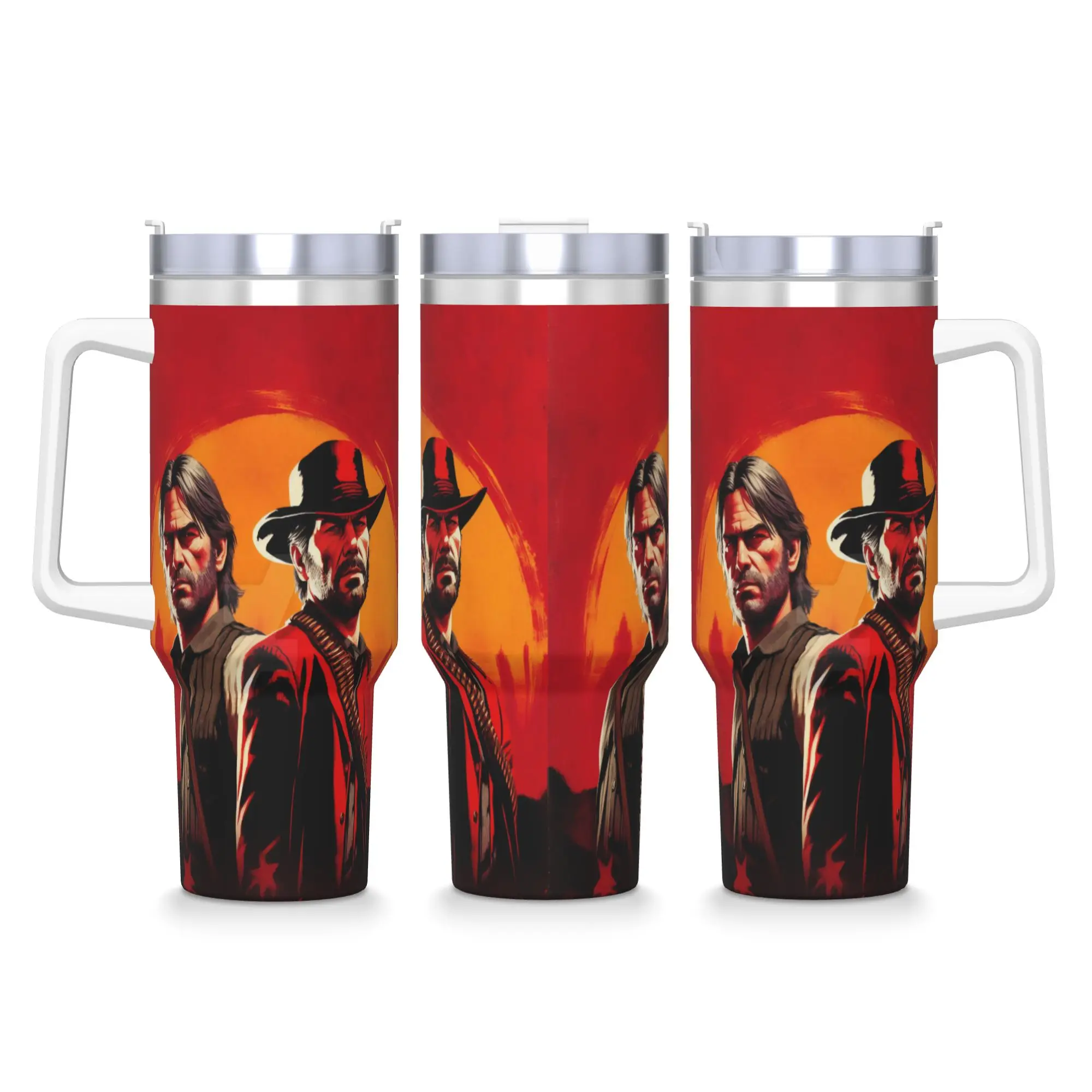 

John And Arthur RDR Game Стакан из нержавеющей стали Дорожные автомобильные кружки 40 унций Термочашки Изолированная бутылка для воды с холодным и горячим молоком