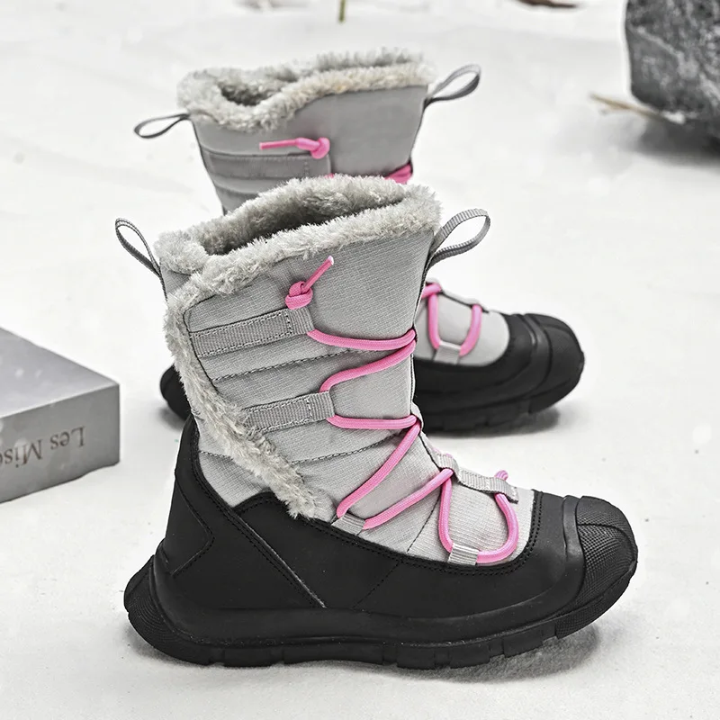 

Женские ботинки, зимние качественные теплые непромокаемые зимние ботинки до середины икры, женские новые женские походные ботинки до бедра, botas mujer