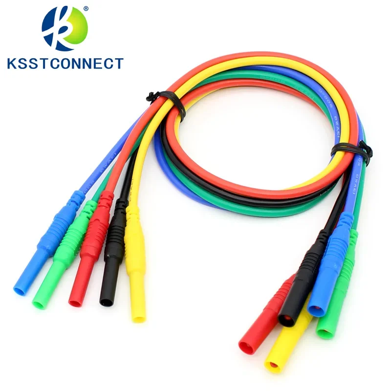 TL652 High Quality 13AWG flexible silicone extension test leads 4mm male Banana Plug to Female socket