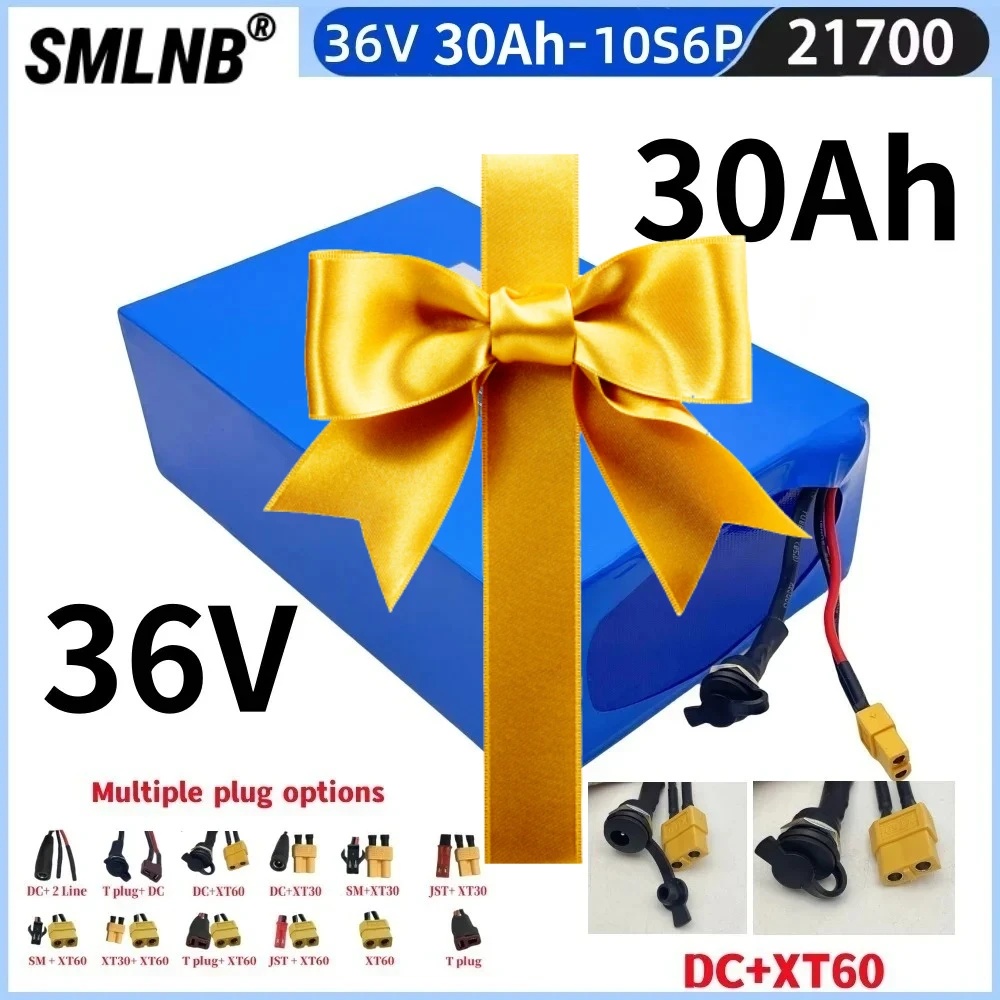 

10S6P 21700 battery pack 36V 30000mAh lithium-ion battery with BMS Suitable for bicycles, wheelchairs, outdoor motorcycles