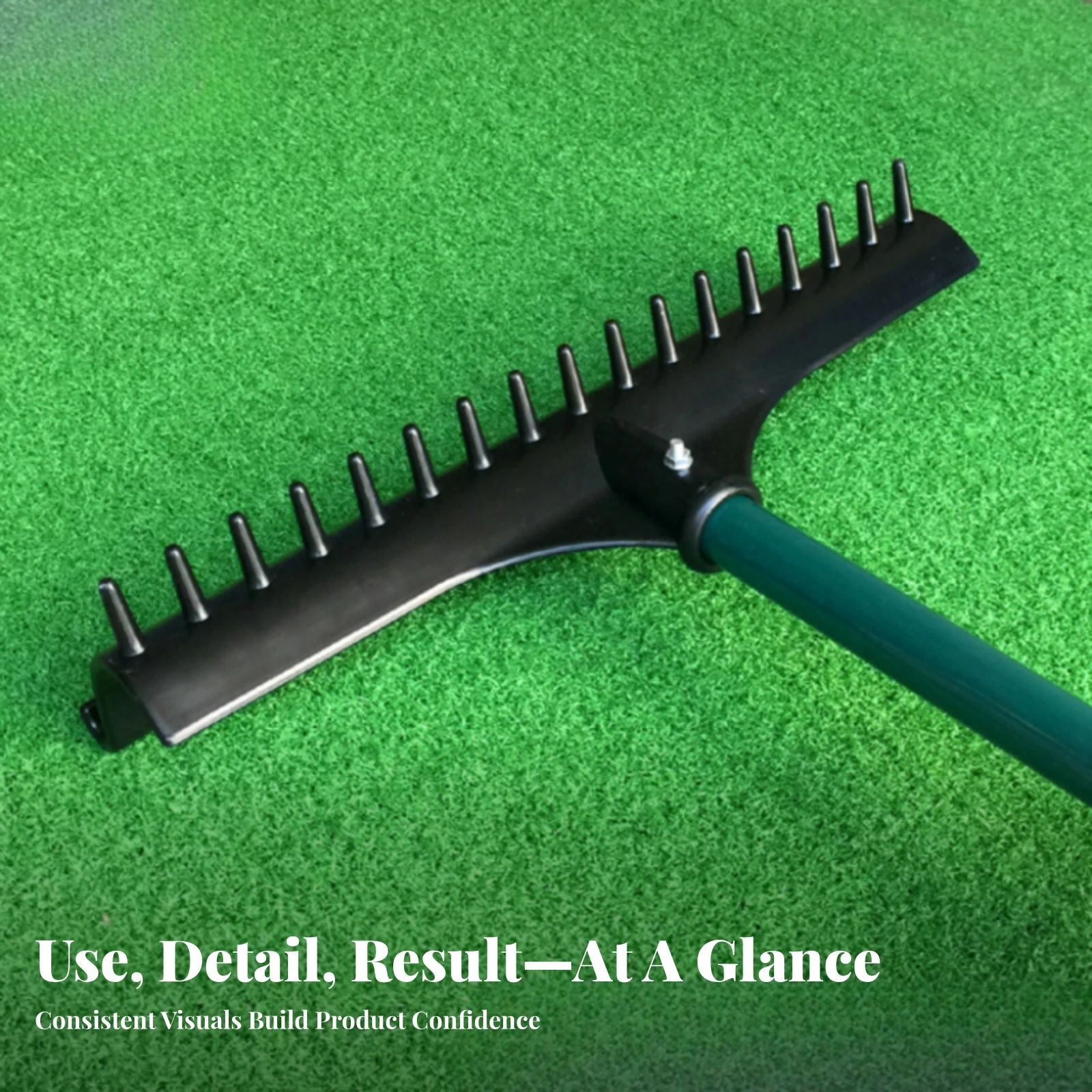 Golf Sand Rake with 17 Teeth Sturdy Golf Bunker Rake Sand Gopher Tool Portable Compact for Golfers