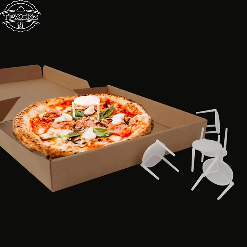 200pcs Pizza Saver Stand White Plastic Tripod Stack Fixing Rack Pizza Box Holder Kitchen Baking Accessories