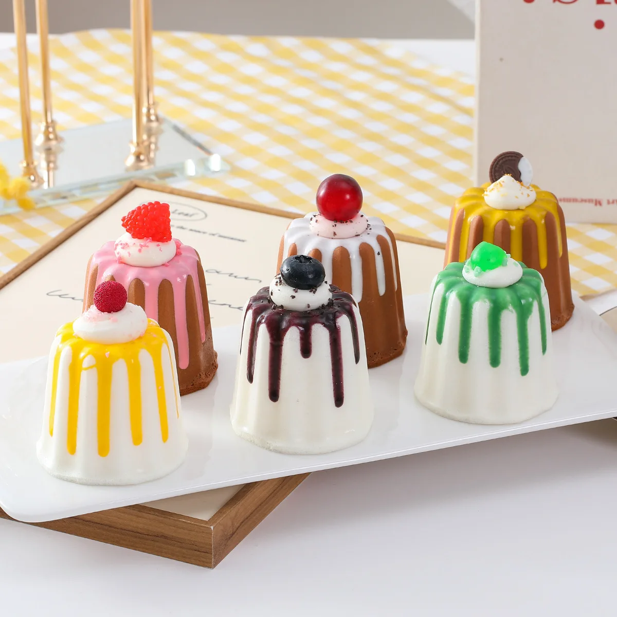 

New Artificial Chocolate Cake Jelly Fruit Cream CakePU Dessert Model Simulation Food Props for Photography Display Decoration
