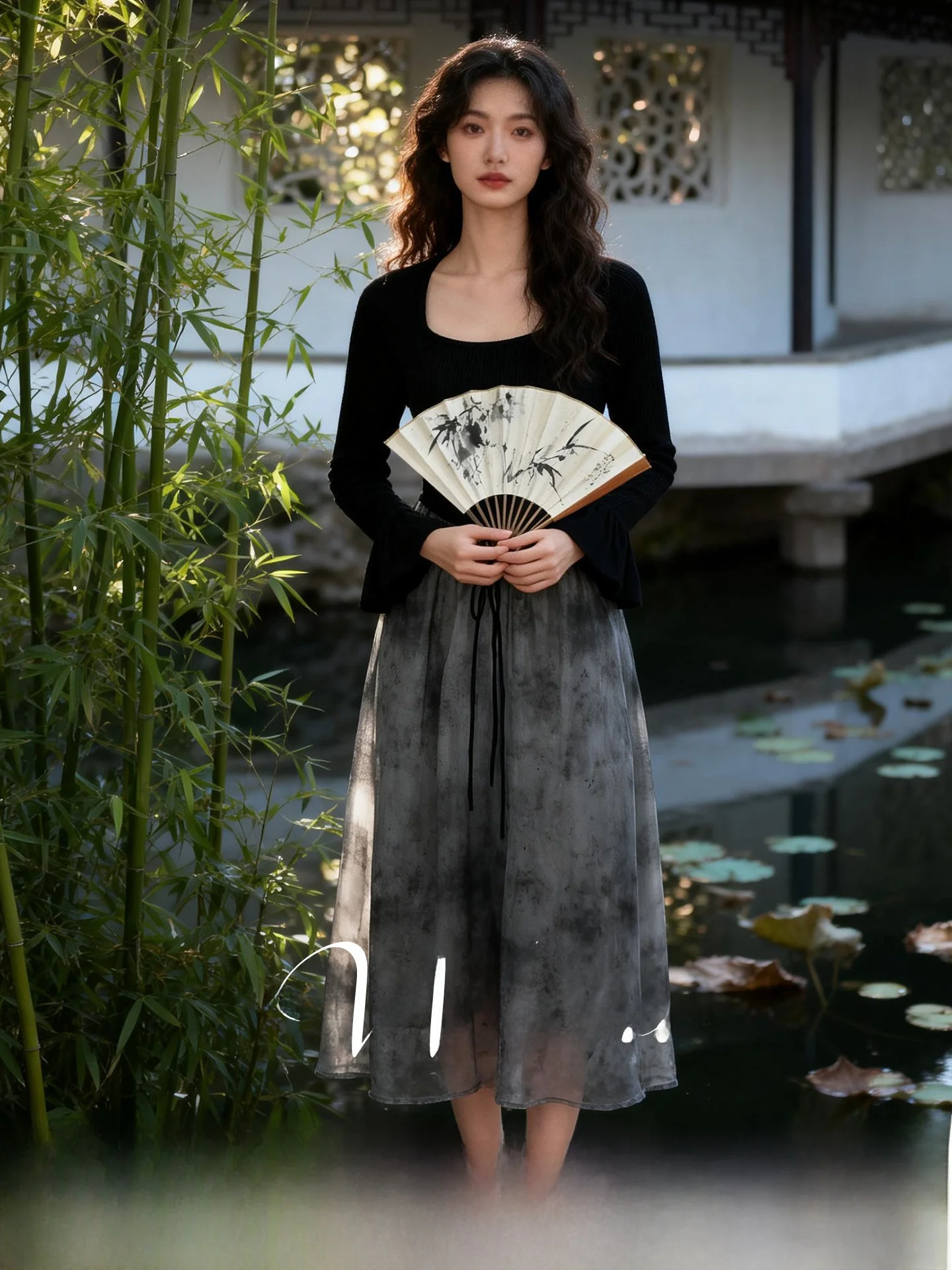 

Новое весеннее платье больших размеров с квадратным вырезом, тюлевыми вставками, юбкой миди, в стиле Хепберн, милое, А-силуэт, вязаное, с завышенной талией, из полиэфирного волокна