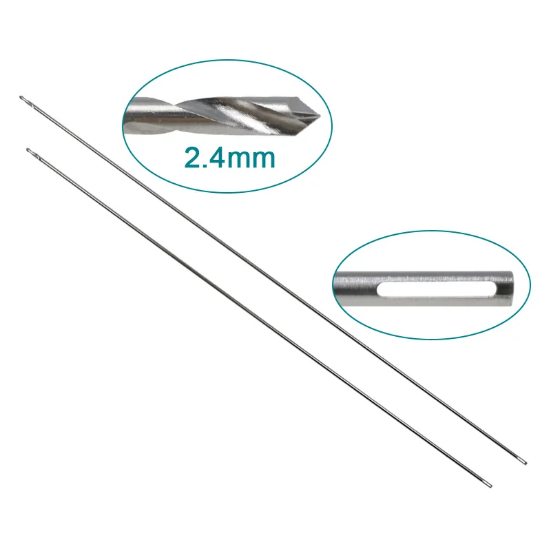 

GREATLH Medical Suture Wire Needle 2.4mm Head Orthopedic Instrument Stainless Steel