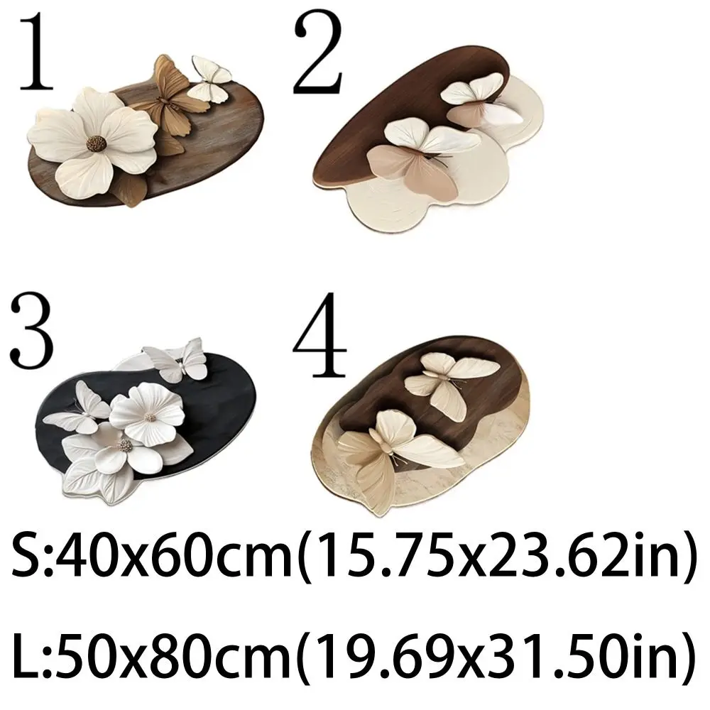 Verdikte 3D Vlinder Badkamermat Comfortabele Multifunctionele Nordic Wind Vloermat Ademend Ins Bloem Vlinder Deurmat