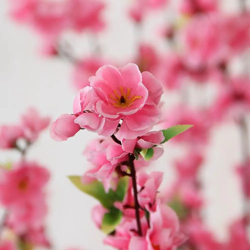 

65cm Artificial Cherry Blossom Flower Silk Peach Flowers Fake Plants Arrangement for DIY Garden Home Wedding Party Decor Pi W1H9
