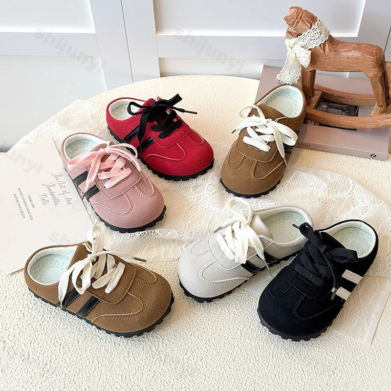 

Children Closed Toe Slippers Fashion Casual Breathable Sandals Design Non-slip 2026 Spring Soft Soled Lace Up Kids Walking Shoe