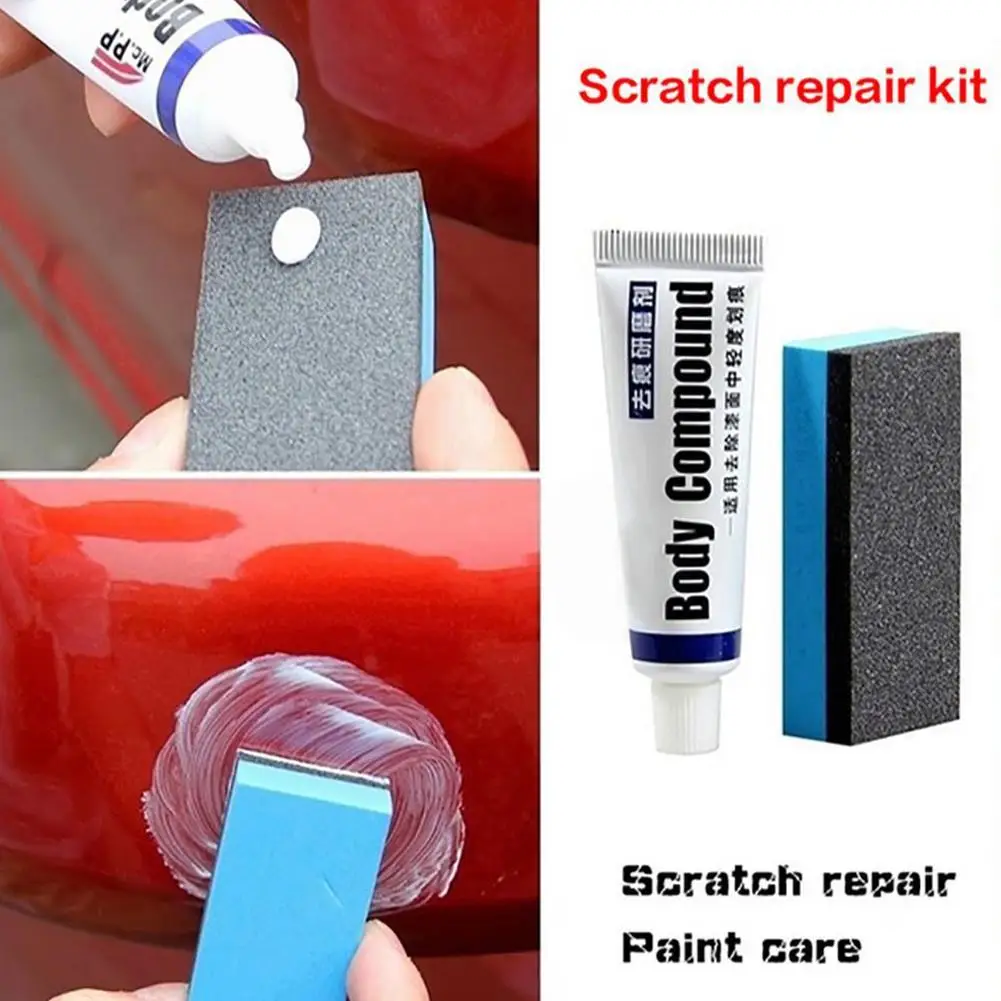 Remove Car Paint Scratches Eliminate Tar DIY Lacquer Color Varnish Defects 1 Abrasives 1Sponge No Hurt Surface