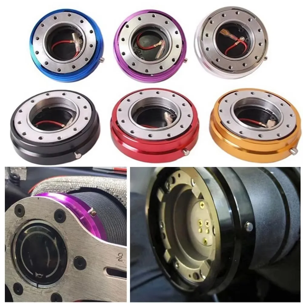 

Автомобильный быстросъемный спортивный адаптер ступицы рулевого колеса, тонкая версия, универсальная