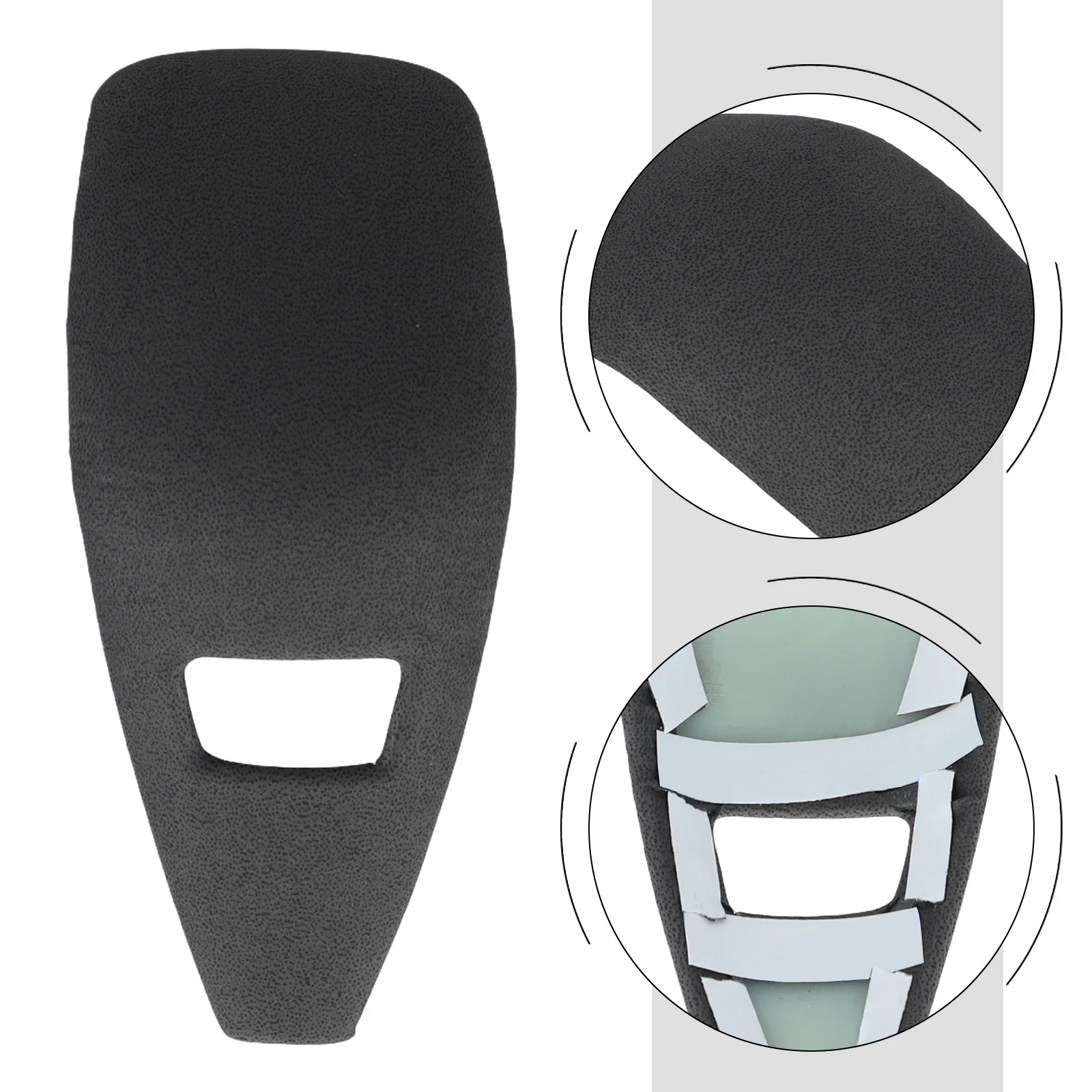 

New Practical Stylish Gear Shift Knob Trim PU Leather 1pc Auto Parts Interior Front PU Leather Car Accessories
