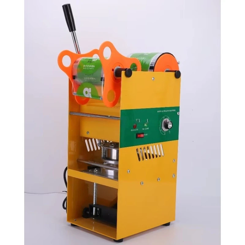 Handmatige bekersluitmachine 95/90/85/75MM continue plastic bekersluitmachine