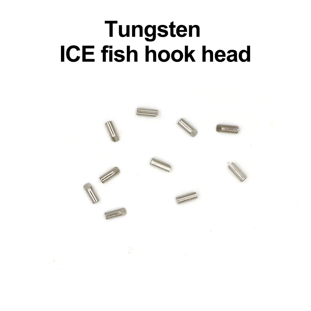 Long Ice Fishing Hook Head DIY Ice Fishing Hook Head 2.0mm-4.0mm Hook Fishing Tungsten Alloy DIY Ice Hook